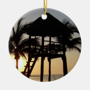 Ornamento De Cerâmica Gel Mousepad de Cancun México do Maya de Riviera