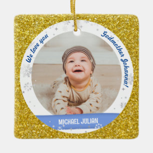 Ornamento De Cerâmica Gêmeos Fotografias Godman Primeiro Natal Bebê