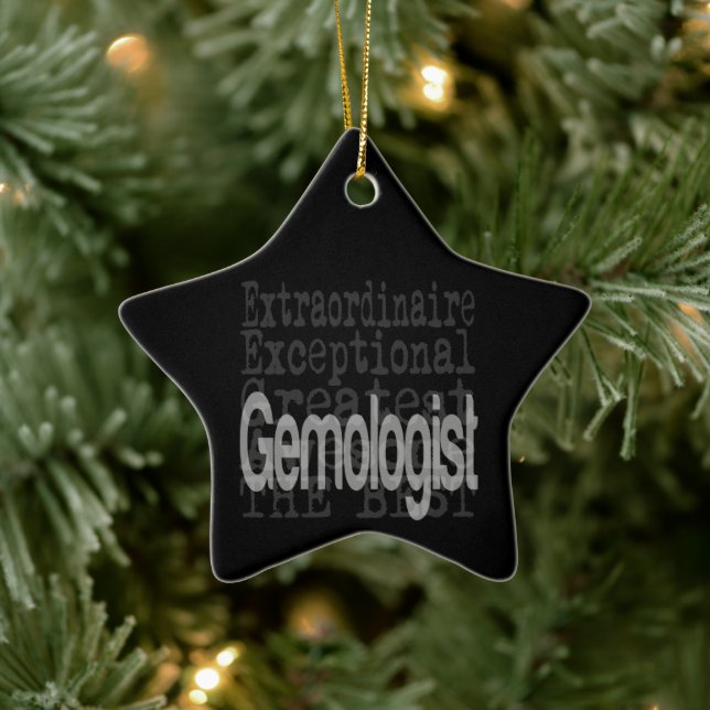 Ornamento De Cerâmica Gemologista Extraordinaire (Árvore)