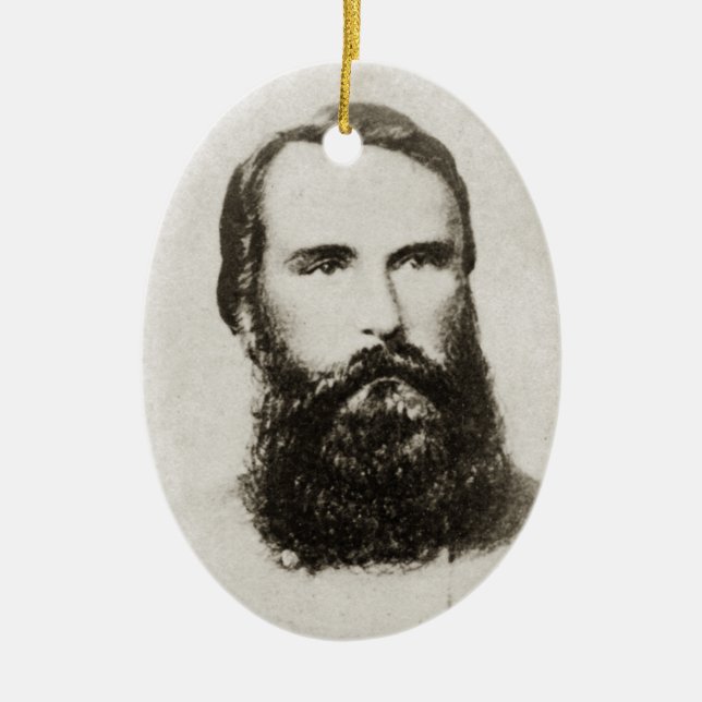 Ornamento De Cerâmica Gen. James Longstreet (Frente)