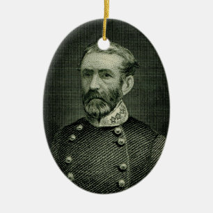 Ornamento De Cerâmica General Braxton Bragg