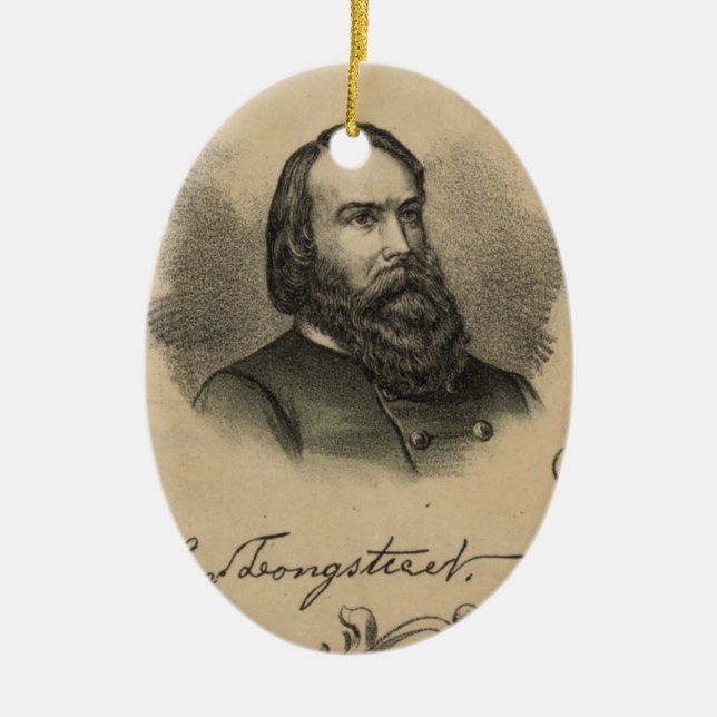 Ornamento De Cerâmica General James Longstreet (Frente)