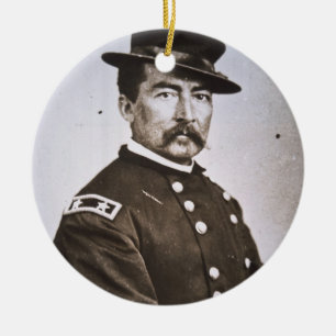 Ornamento De Cerâmica General Philip H. Sheridan (1831-88) (foto de b/w)