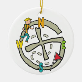 Ornamento De Cerâmica Geocaching