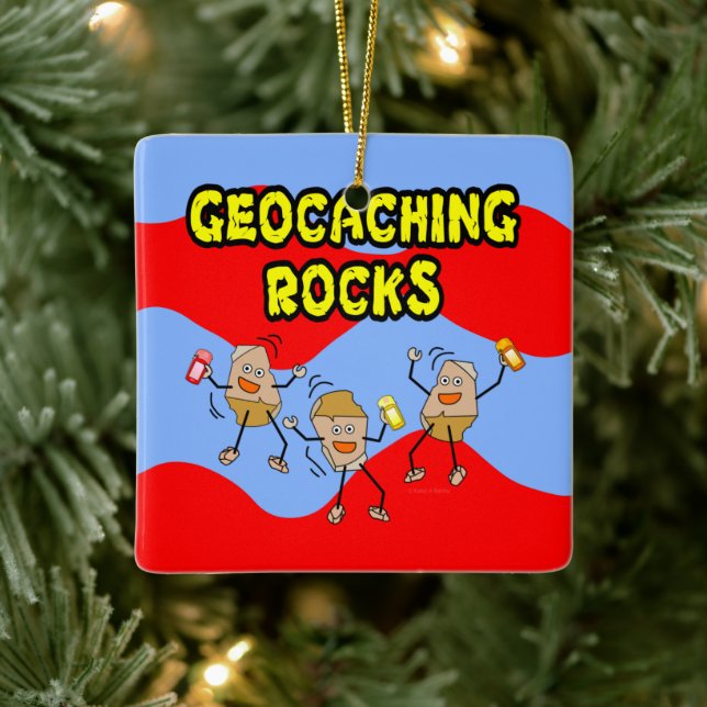 Ornamento De Cerâmica Geocaching é demais (Árvore)