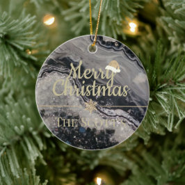 Ornamento De Cerâmica geode natal