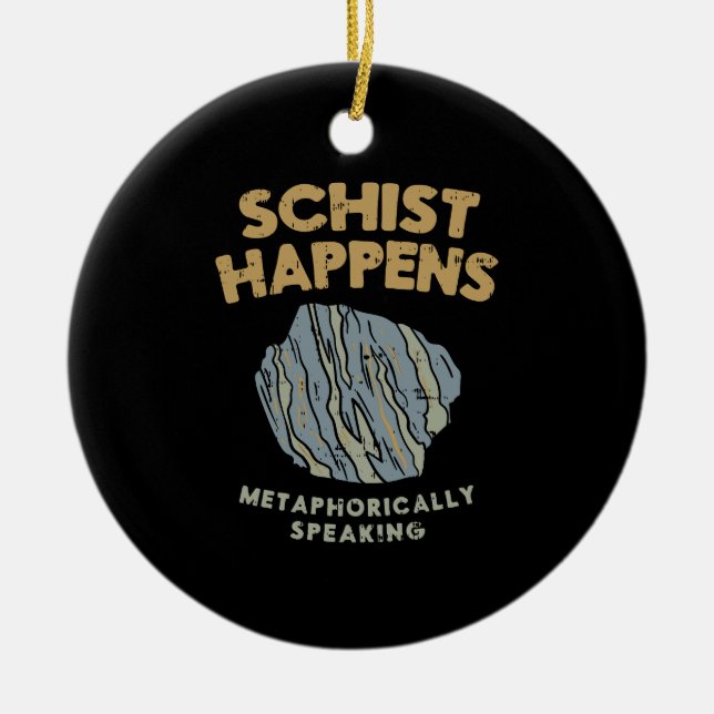 Ornamento De Cerâmica Geologia (Frente)