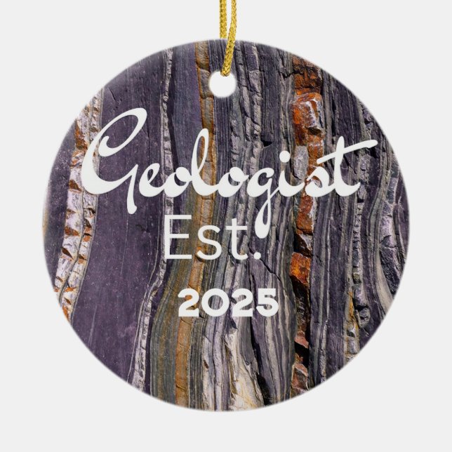 Ornamento De Cerâmica Geólogo (Frente)