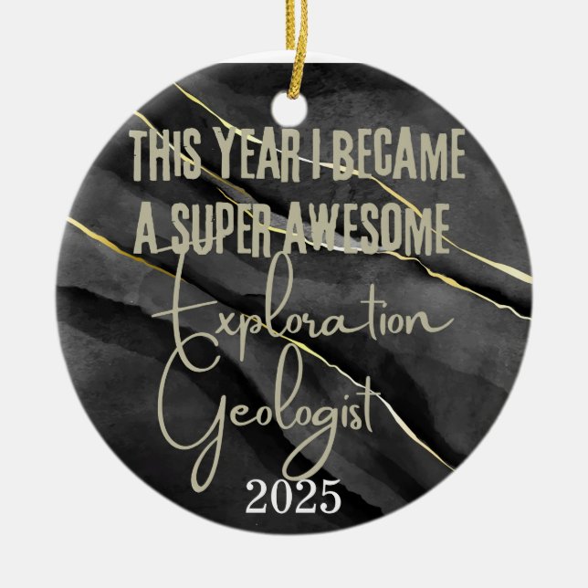 Ornamento De Cerâmica Geólogo (Frente)