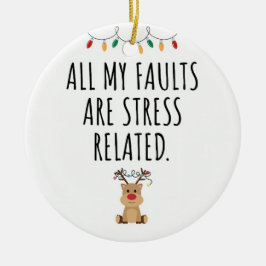 Ornamento De Cerâmica Geólogo engraçado