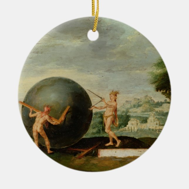 Ornamento De Cerâmica Geometria (Frente)