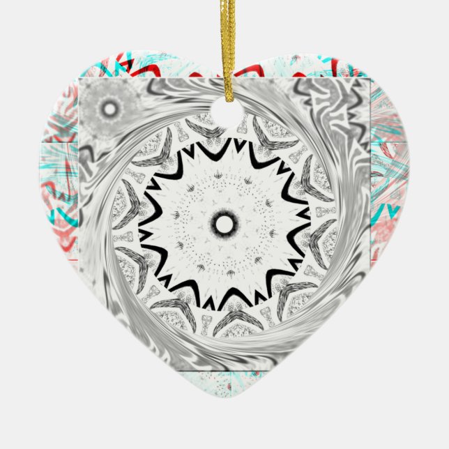 Ornamento De Cerâmica Geometria Ciana Rosa África (Frente)