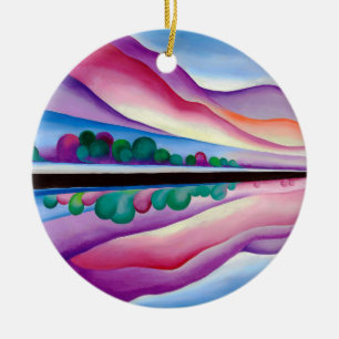 Ornamento De Cerâmica Georgia O'Keeffe, Reflexo do Lago George (1921)