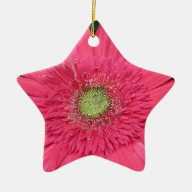 Ornamento De Cerâmica Gerbera Daisy (Frente)