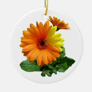ORNAMENTO DE CERÂMICA GERBERA DAISY-ORNAMENTS