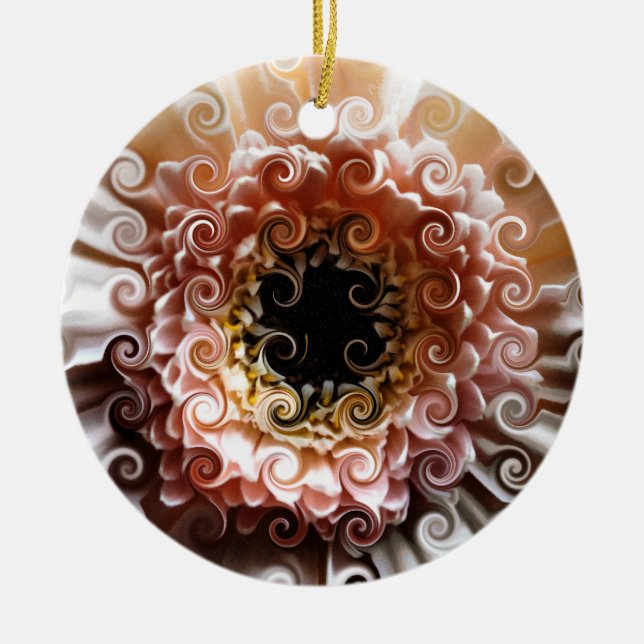 ORNAMENTO DE CERÂMICA GERBERAS (Frente)