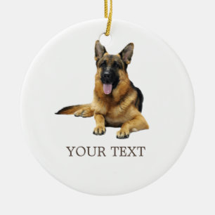 Ornamento De Cerâmica German shepherd