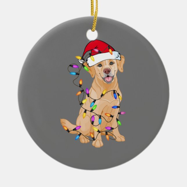 Ornamento De Cerâmica German shepherd Cão Árvore Natal Doce Xmas Do (Frente)