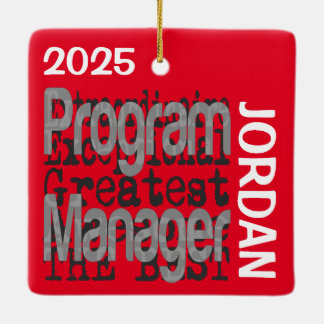Ornamento De Cerâmica Gestor de Programas Extraordinário PERSONALIZADO