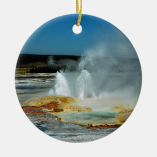 Ornamento De Cerâmica Geysers de Yellowstone