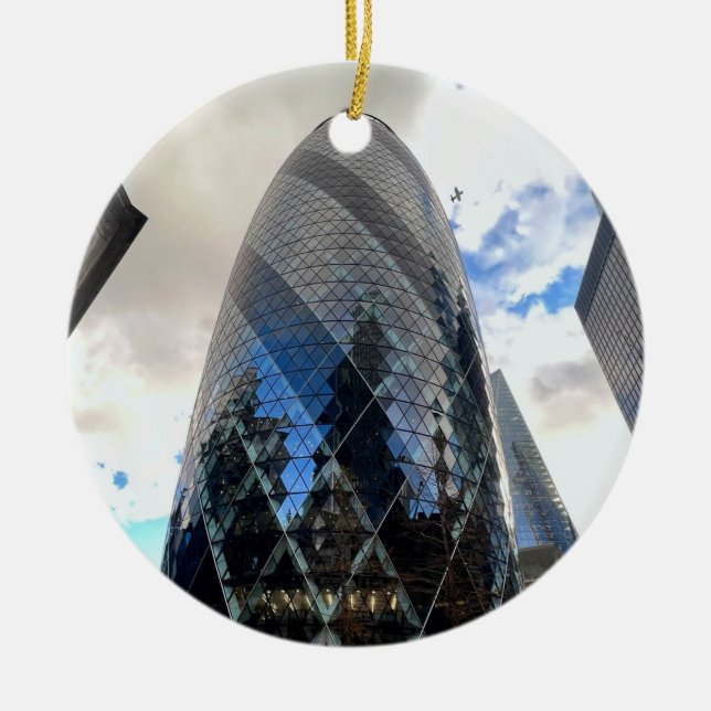 Ornamento De Cerâmica Gherkin (Frente)