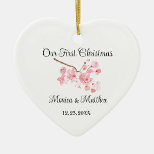 Ornamento De Cerâmica Gift Sakura para Casamento com Cerejeira Rosa