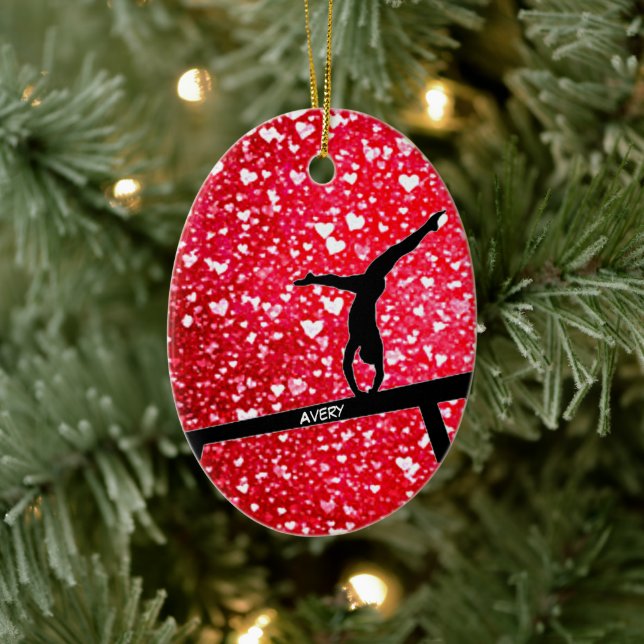 Ornamento De Cerâmica Ginástica Coração Equilíbrio Cerâmica de Feixes (Árvore)