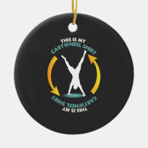 Ornamento De Cerâmica Ginástica - Minha Camisa De Roda