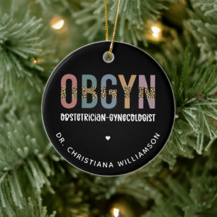 Ornamento De Cerâmica Ginecologista Obstetrícia Personalizada