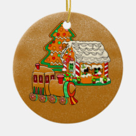 Ornamento De Cerâmica Ginger Town