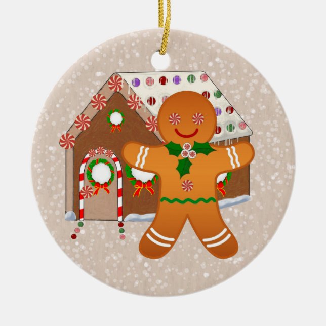 Ornamento De Cerâmica Ginger Wars (Frente)