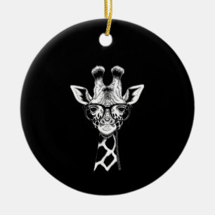 Ornamento De Cerâmica Girafa Legal Gráfico Casual Verão Divertido Fofo A
