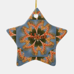 Ornamento De Cerâmica Giraffe Abstrato Art Impressão