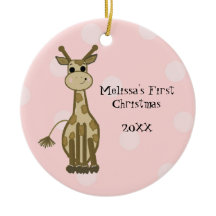 Giraffe Baby Primeiro Natal