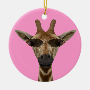 Ornamento De Cerâmica Giraffe Incognito