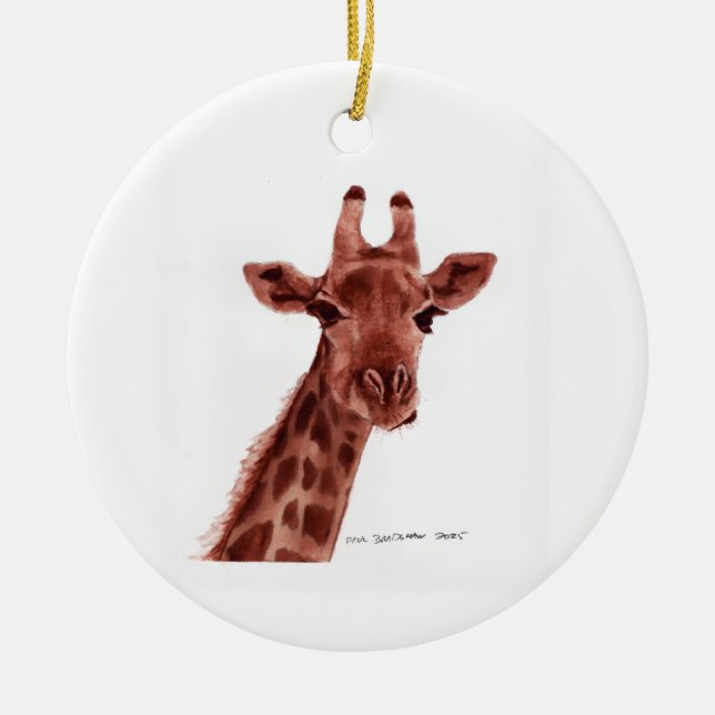 Ornamento De Cerâmica giraffe ornament (Frente)