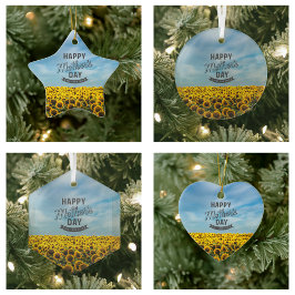 Ornamento De Cerâmica Girassóis Na moda Elegante Melhor Mãe Alguma Vez F