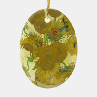 Ornamento De Cerâmica Girassóis por Vincent van Gogh