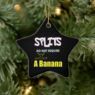 Ornamento De Cerâmica Girls Gymnastics Banana Splits Cote