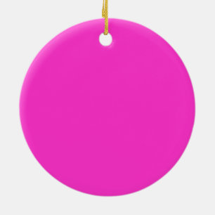 Ornamento De Cerâmica Girly Hot Pink