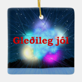 Ornamento De Cerâmica Gleðileg Jól - Jack Frost