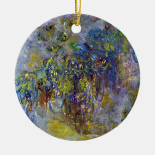 Ornamento De Cerâmica Glicínias por Claude Monet, impressionismo do