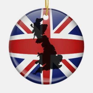 Ornamento De Cerâmica Globo BRITÂNICO