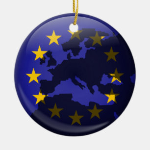Ornamento De Cerâmica Globo europeu