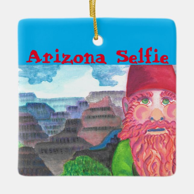 Ornamento De Cerâmica Gnomo (Frente)