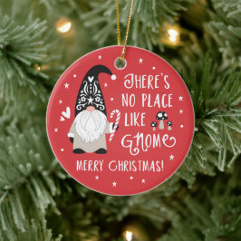 Ornamento de Cerâmica Gnomo de Natal