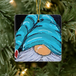 Ornamento De Cerâmica Gnomo Sweet Gnomo