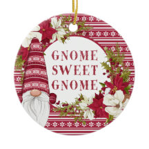 Gnomo Vermelho e Branco para o Natal das Férias