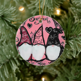 ORNAMENTO DE CERÂMICA  GNOMOS         