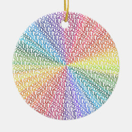 Ornamento De Cerâmica Go Soul!